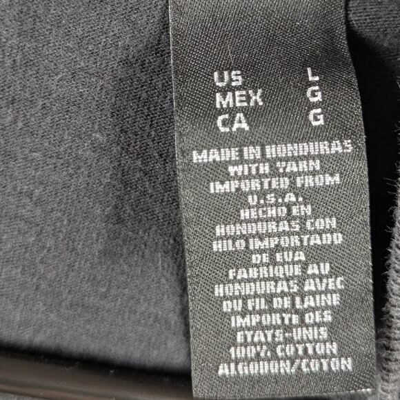 Enyce L Black Metallic Crest Logo T-Shirt Y2K Streetwear Hip Hop Graphic Tee - Picture 3 of 5